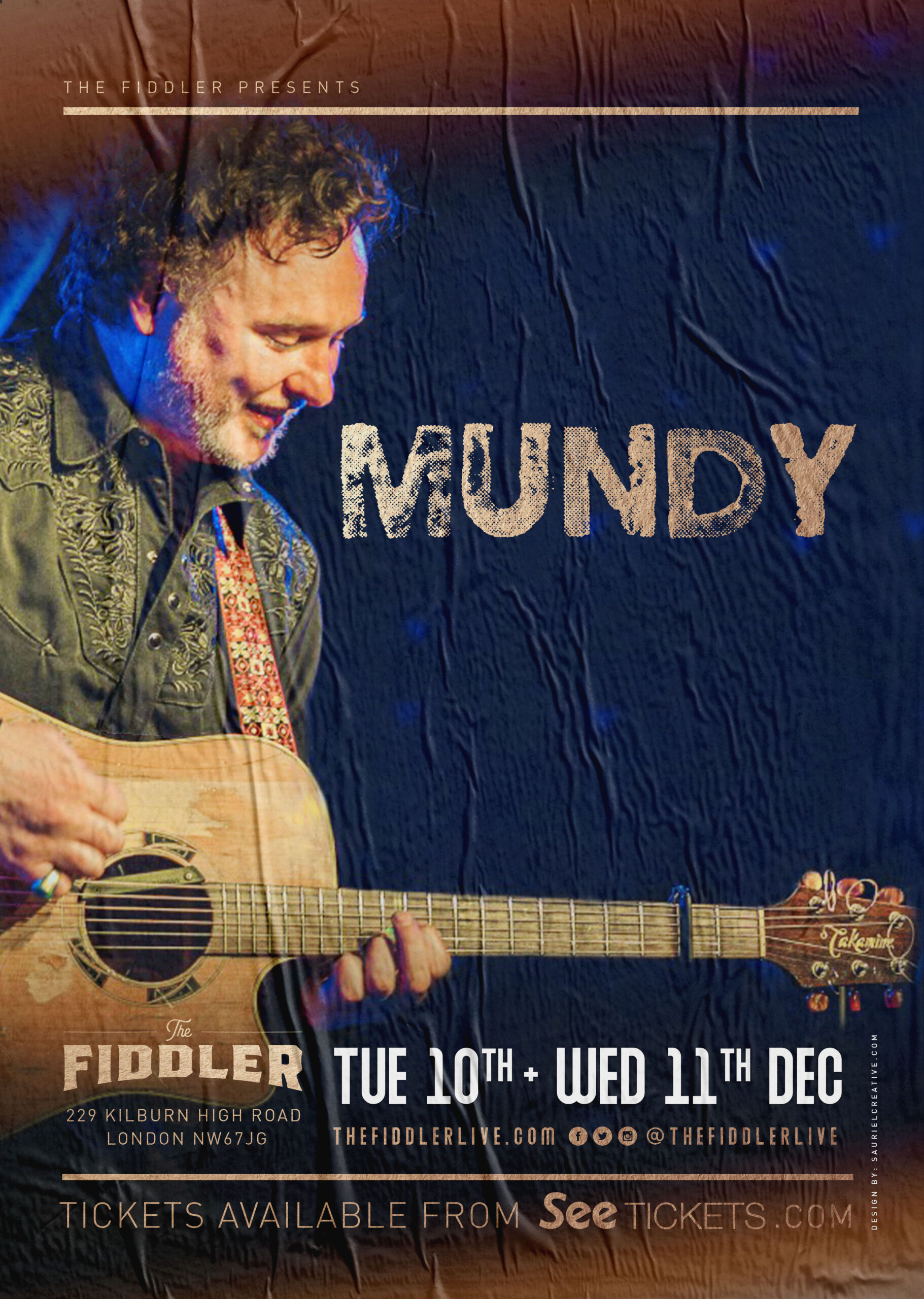 Mundy at The Fiddler,London.